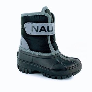 NWOT Nautica Abermarle baby Toddler Boys Black Boot sz 6 snow/rain/Velcro new